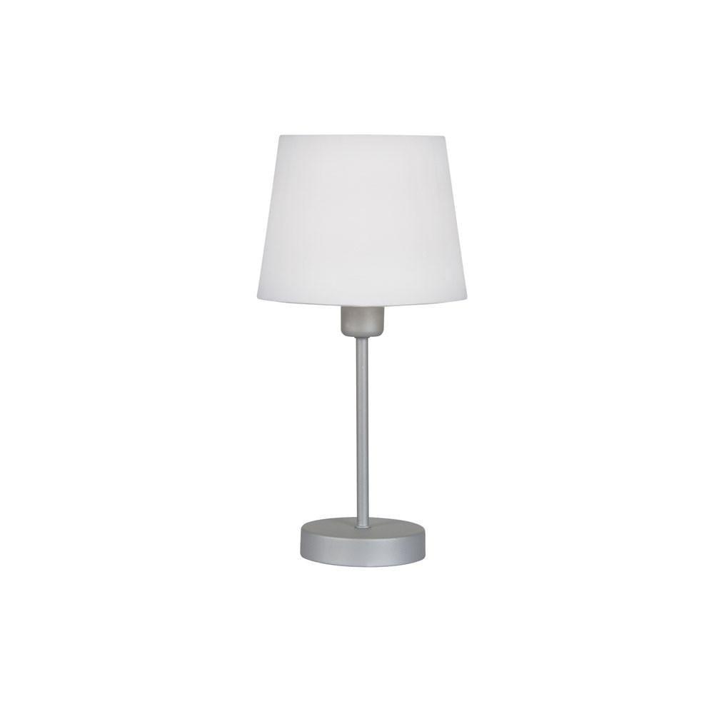 Alina Small Chrome Table Lamp With White Shade-WAREHOUSE-40-240626