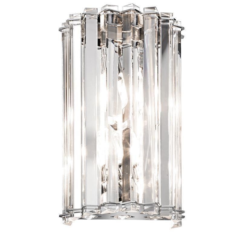 Kichler Crystal & Chrome Skye 2 Light Wall Light-warehouse-clearance-140826