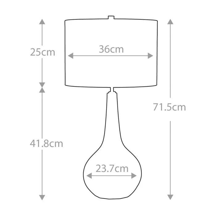 Upton Large Red Ceramic Table Lamp
