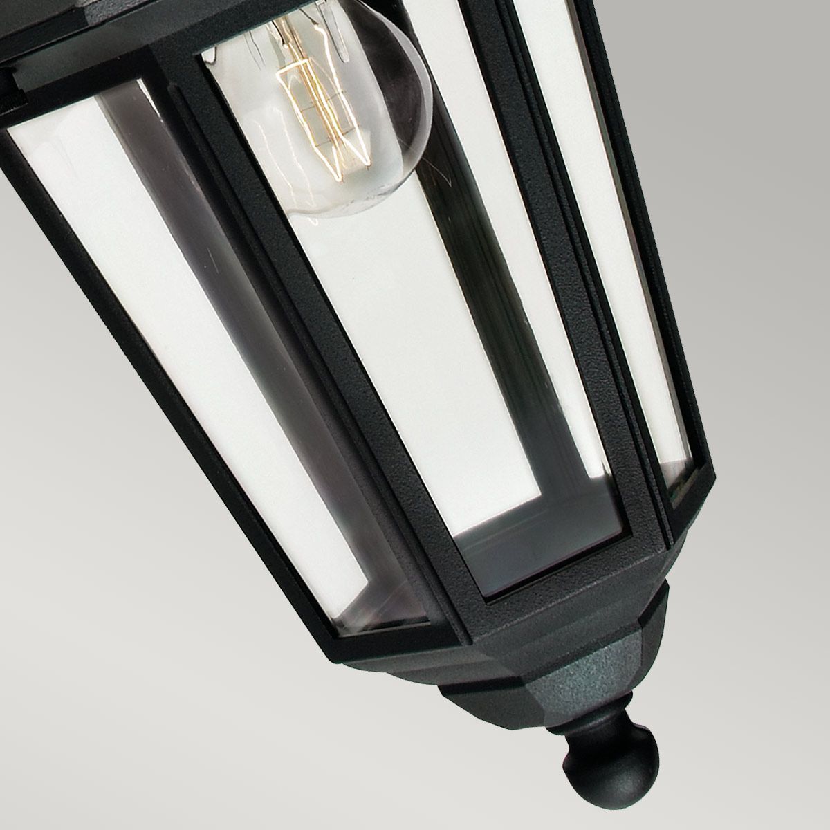 Elstead Valencia Black Outdoor Downlighter Wall Light