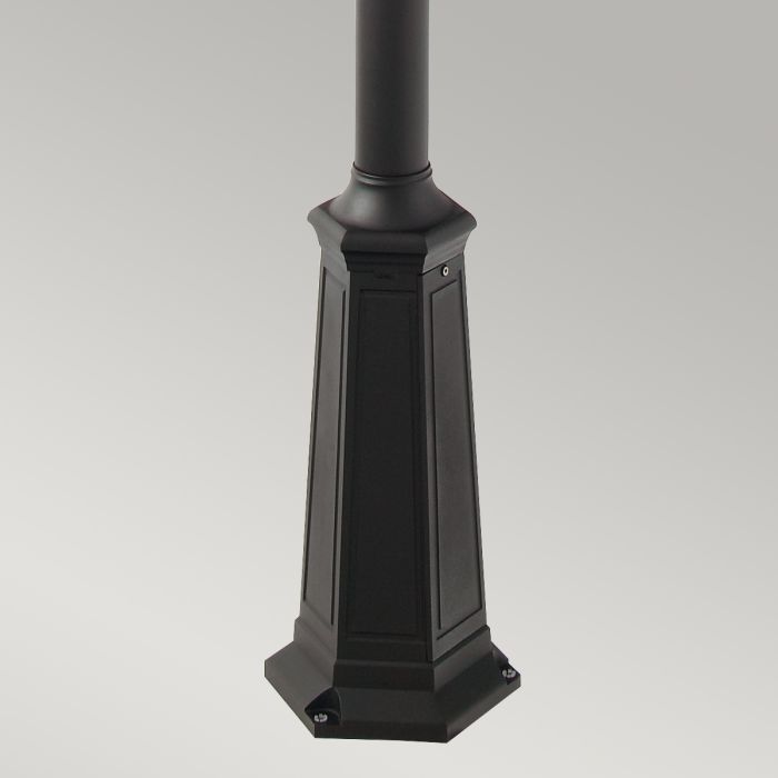 Elstead Valencia Black Outdoor Twin Arm Lamp Post