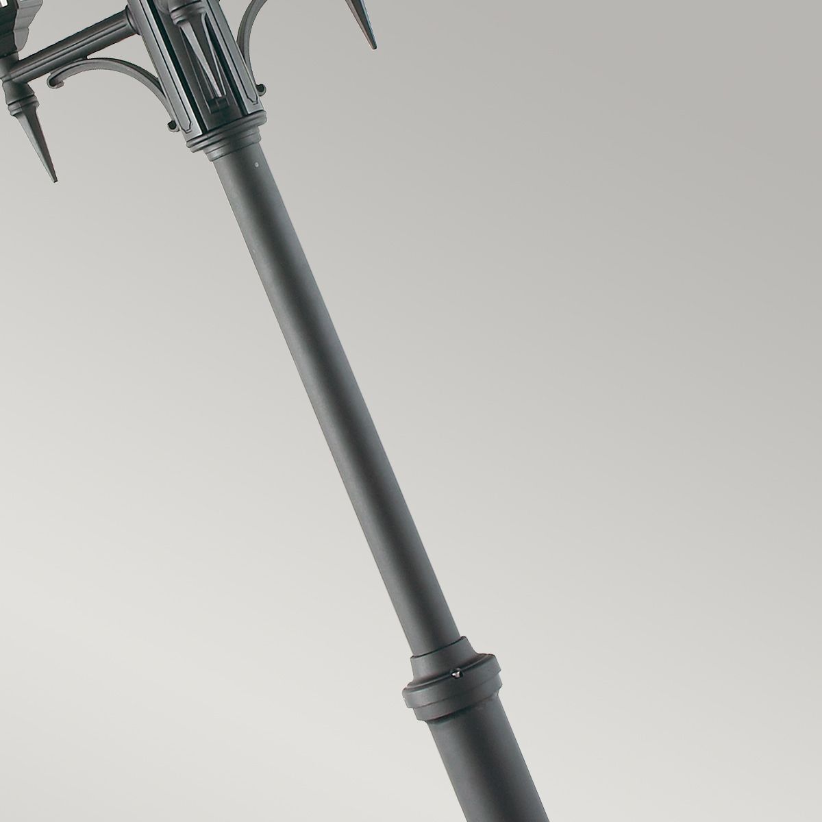 Elstead Valencia Black Outdoor Three Arm Lamp Post