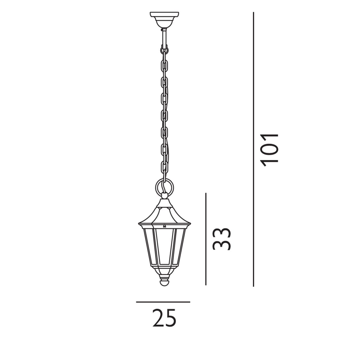 Elstead Valencia Black Outdoor Pendant Light