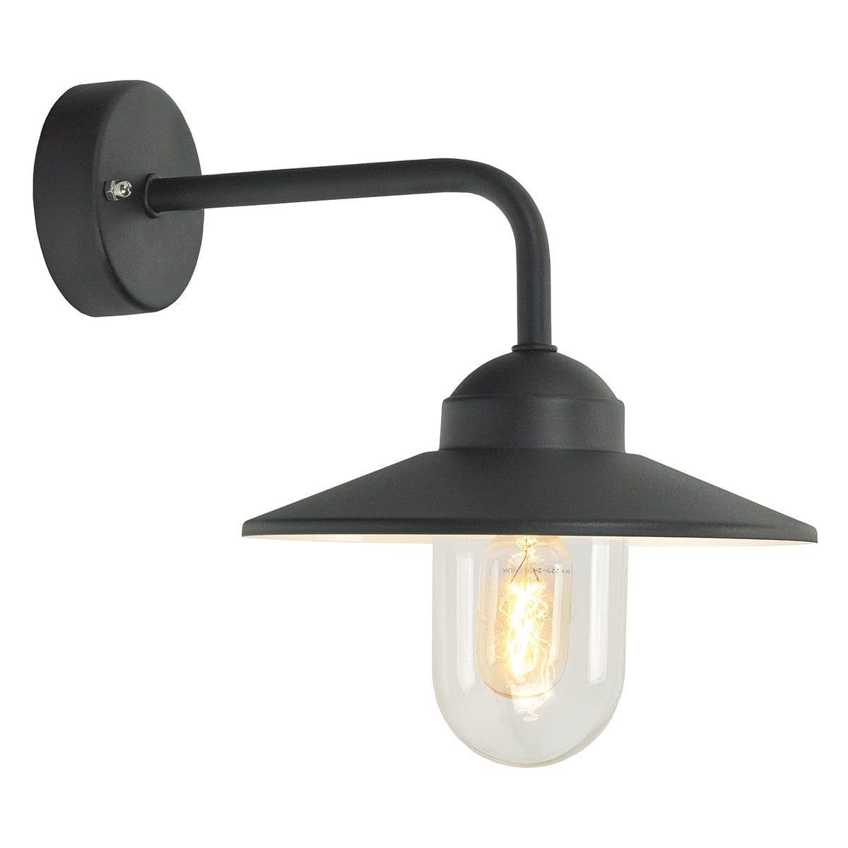Norlys Vansbro 1 Light Black Outdoor Wall Light Black-warehouse-180926