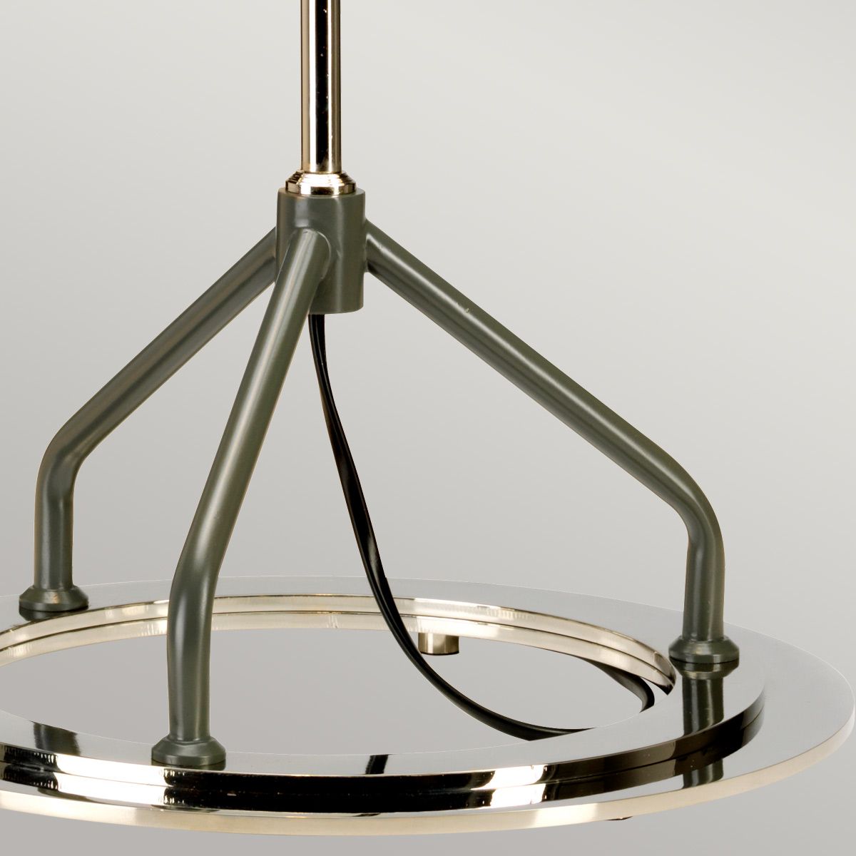 Vicenza White Polished Nickel Table Lamp Elstead Lighting