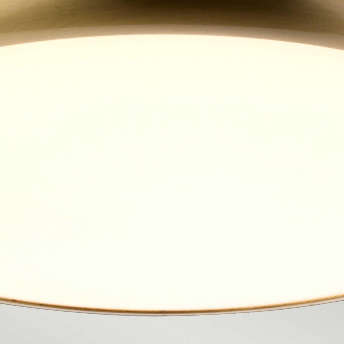 Elstead Welland Mini LED Flush Brass Bathroom Ceiling Light-OB-35-25-09