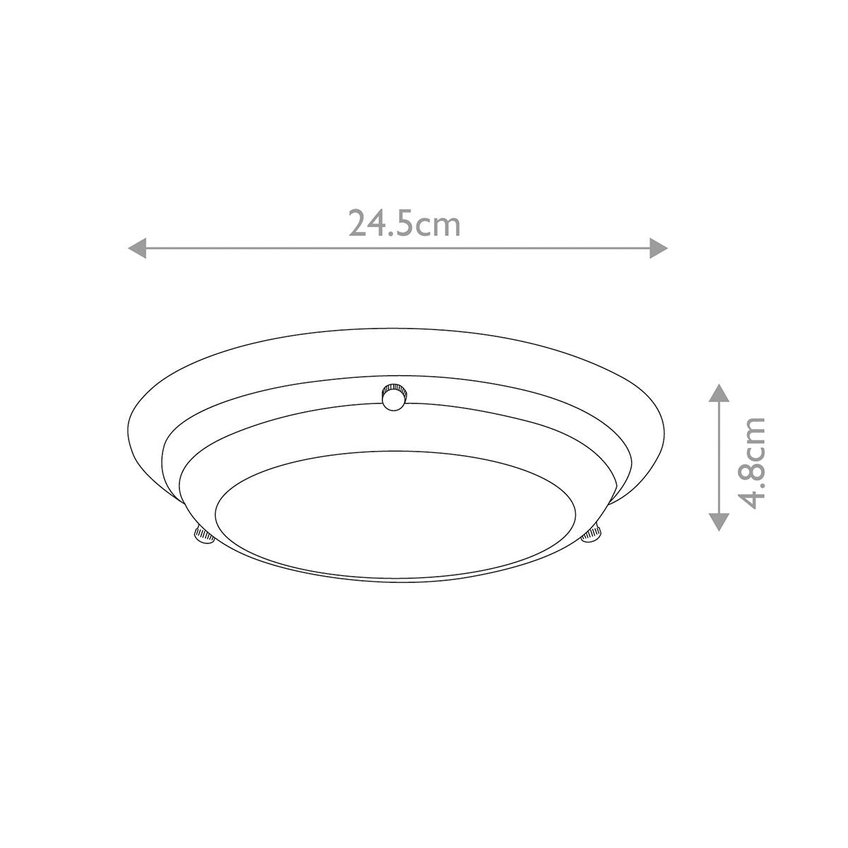 Elstead Welland Mini LED Flush Brass Bathroom Ceiling Light-OB-35-25-09