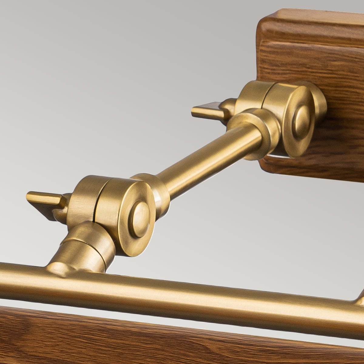 Winchfield Brass & Oak Effect Large Picture Light