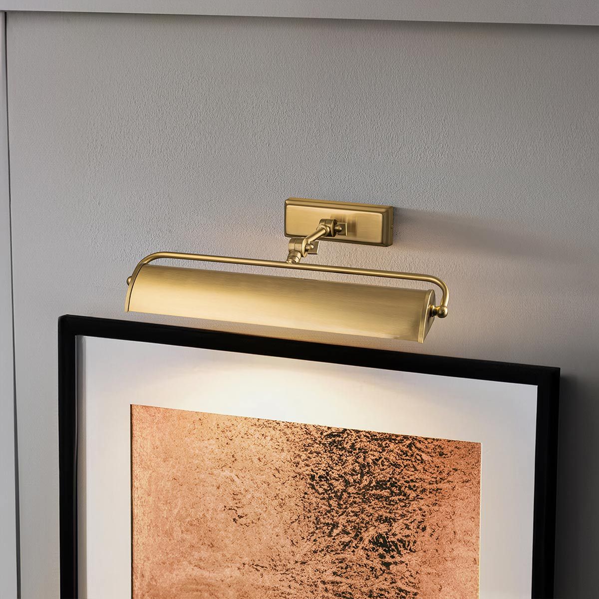 Winchfield 2 Light Medium Brass Picture Light