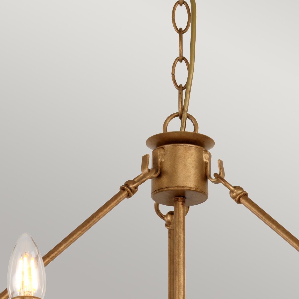 Windsor 12 Light Gold Patina Chandelier