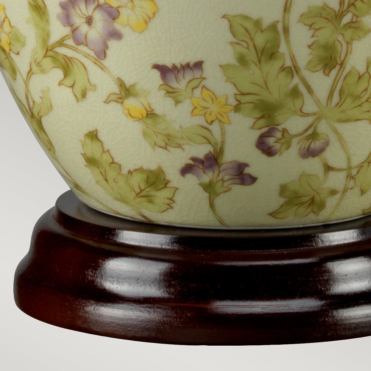 Yellow Flowers Ceramic Table Lamp Elstead Lighting