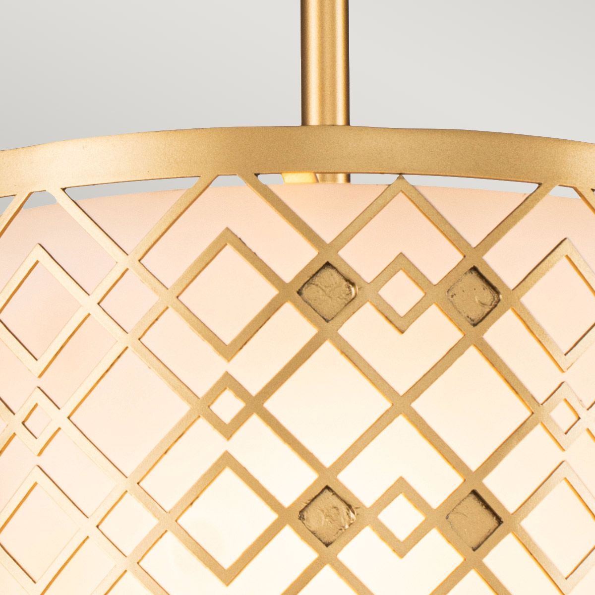 Ziggy Lacquered Gold Small Ceiling Pendant Light
