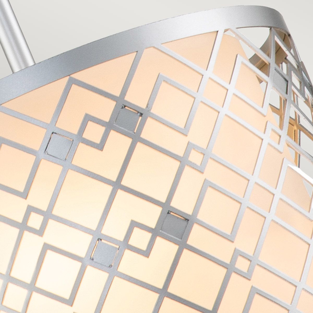 Ziggy Lacquered Silver Small Ceiling Pendant Light