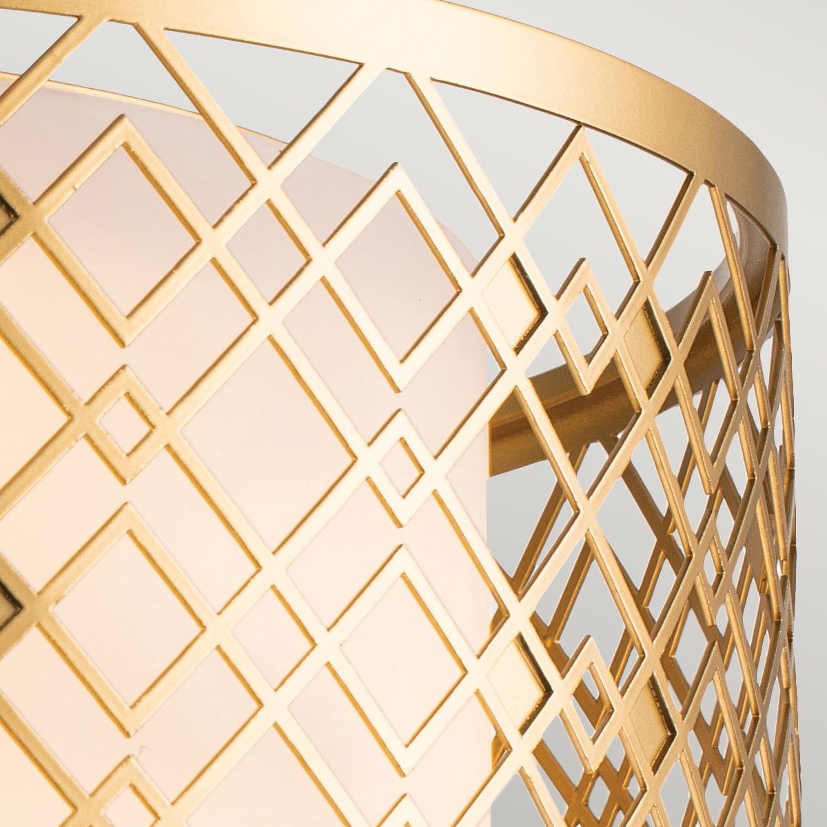 Ziggy Lacquered Gold Flush Ceiling Light