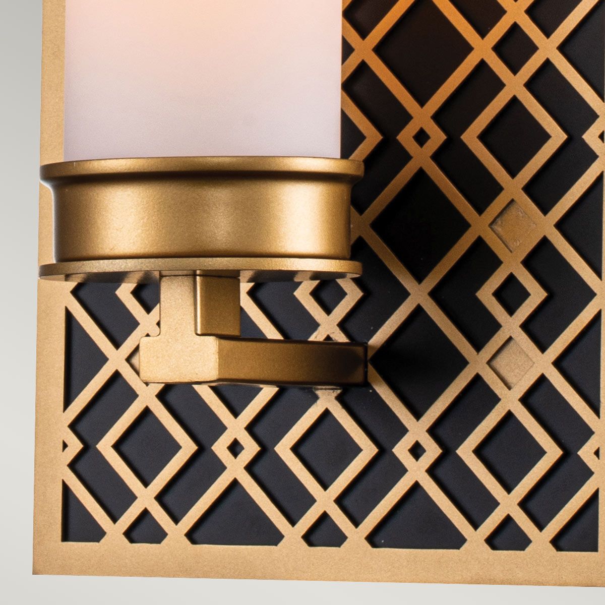 Ziggy Lacquered Gold Bathroom Wall Light