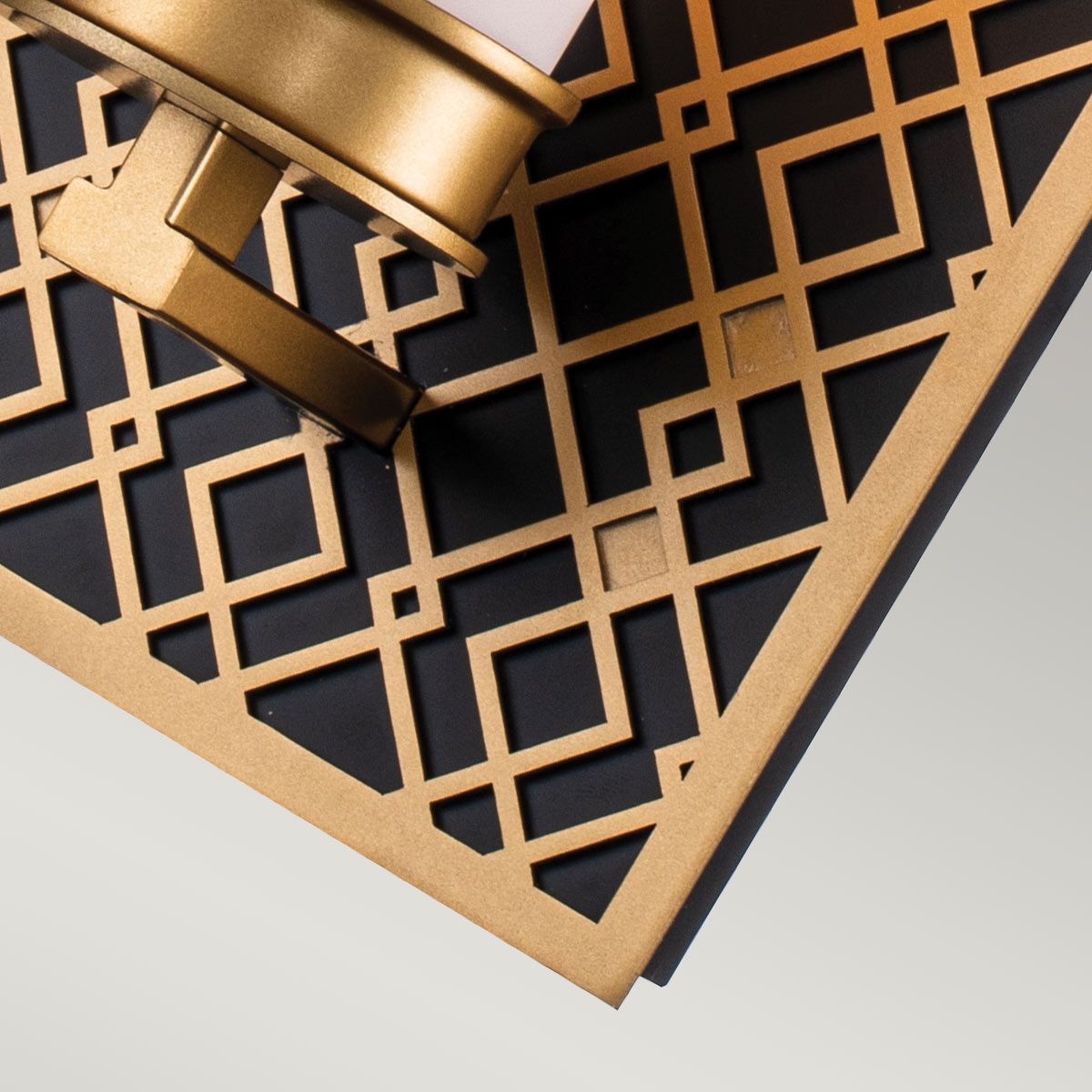 Ziggy Lacquered Gold Bathroom Wall Light