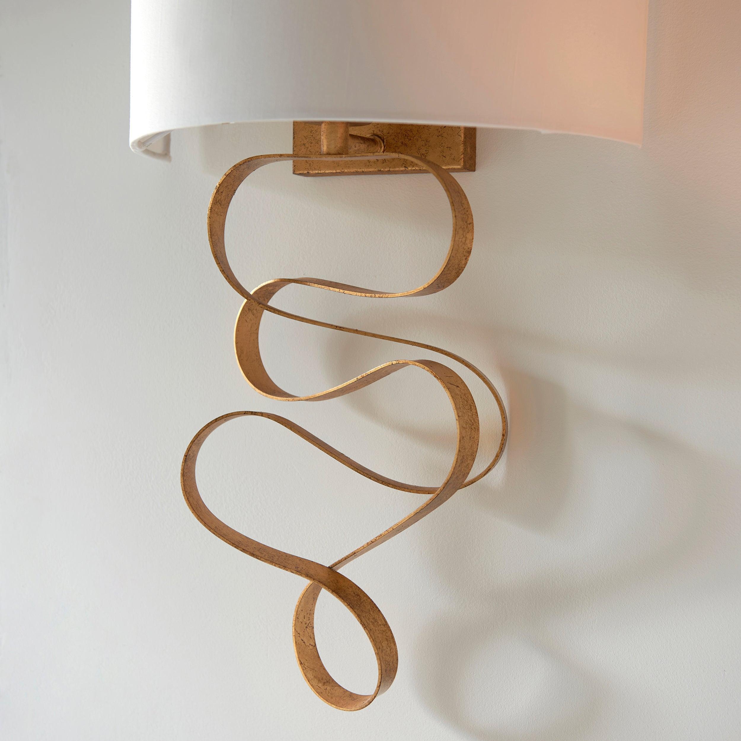 harleston gold modern wall light with ivory shade kitchen lighting image