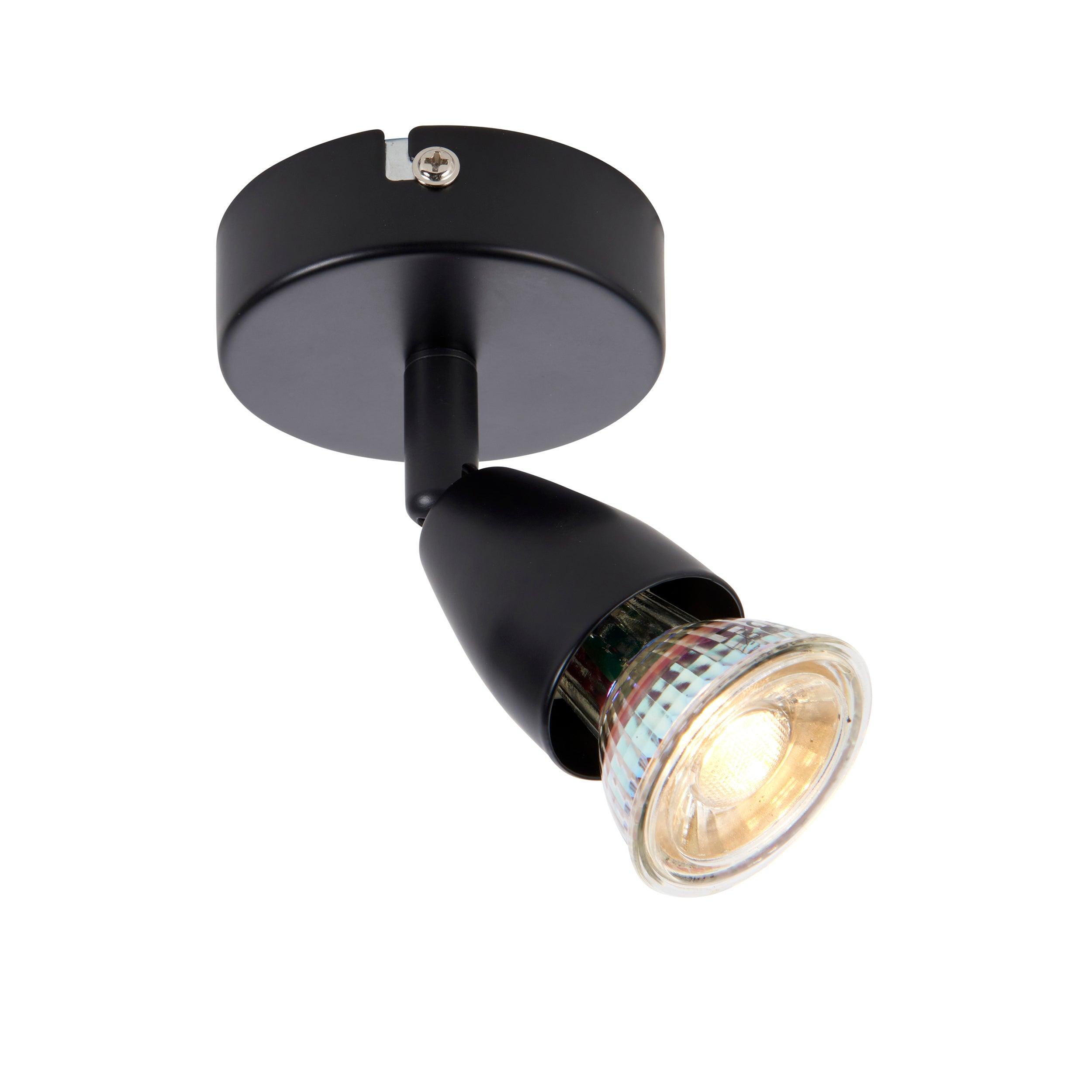 amalfi black adjustable spot lightby saxby lighting