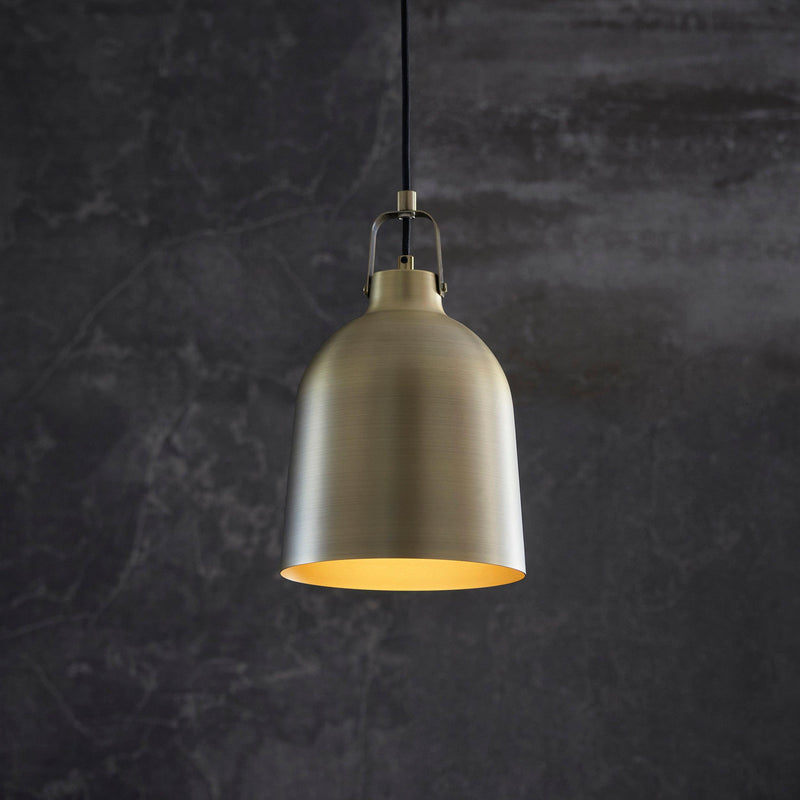 Lazenby Brass Industrial Pendant Ceiling Light