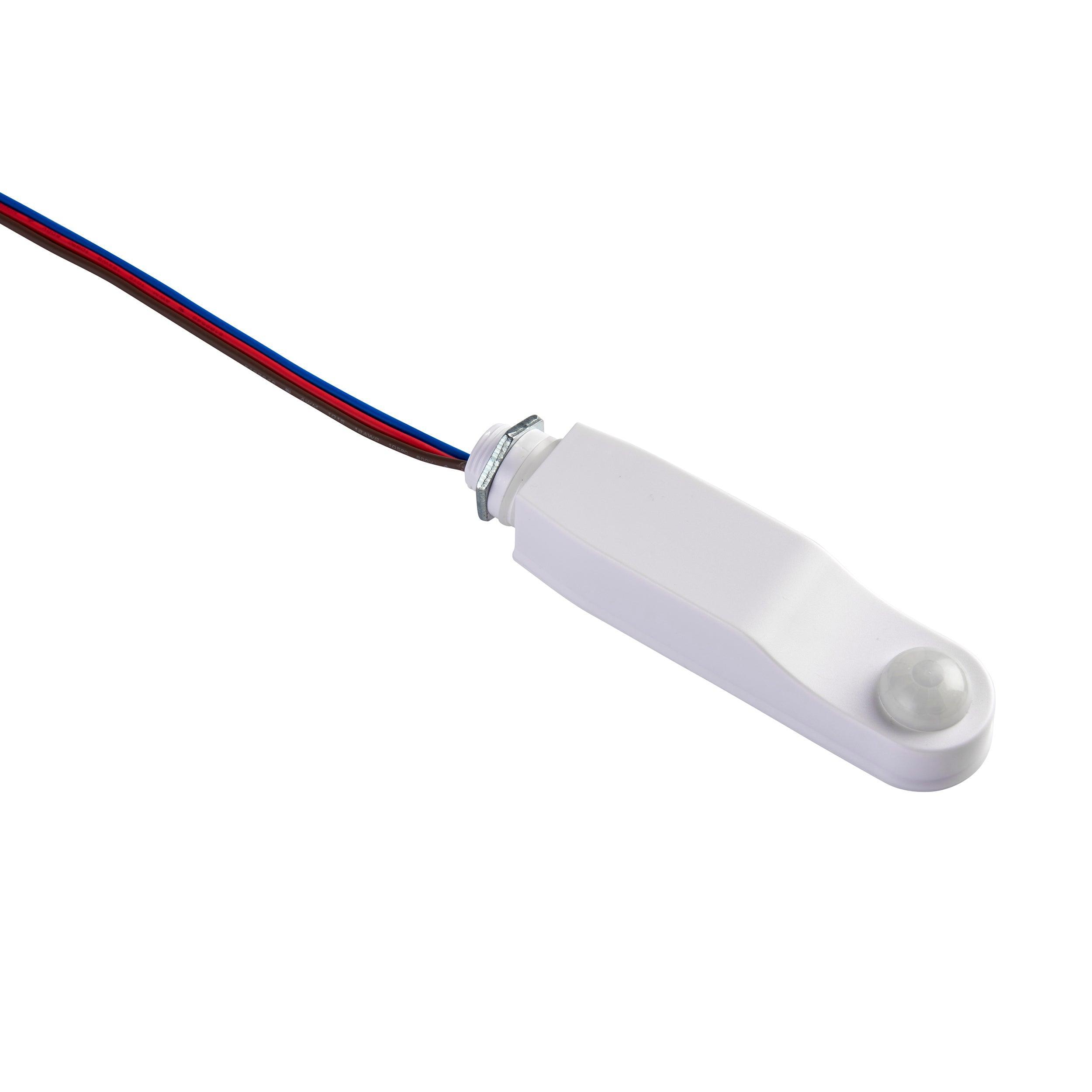 batten plug in pir sensor ip65by Saxby Lighting, close up image