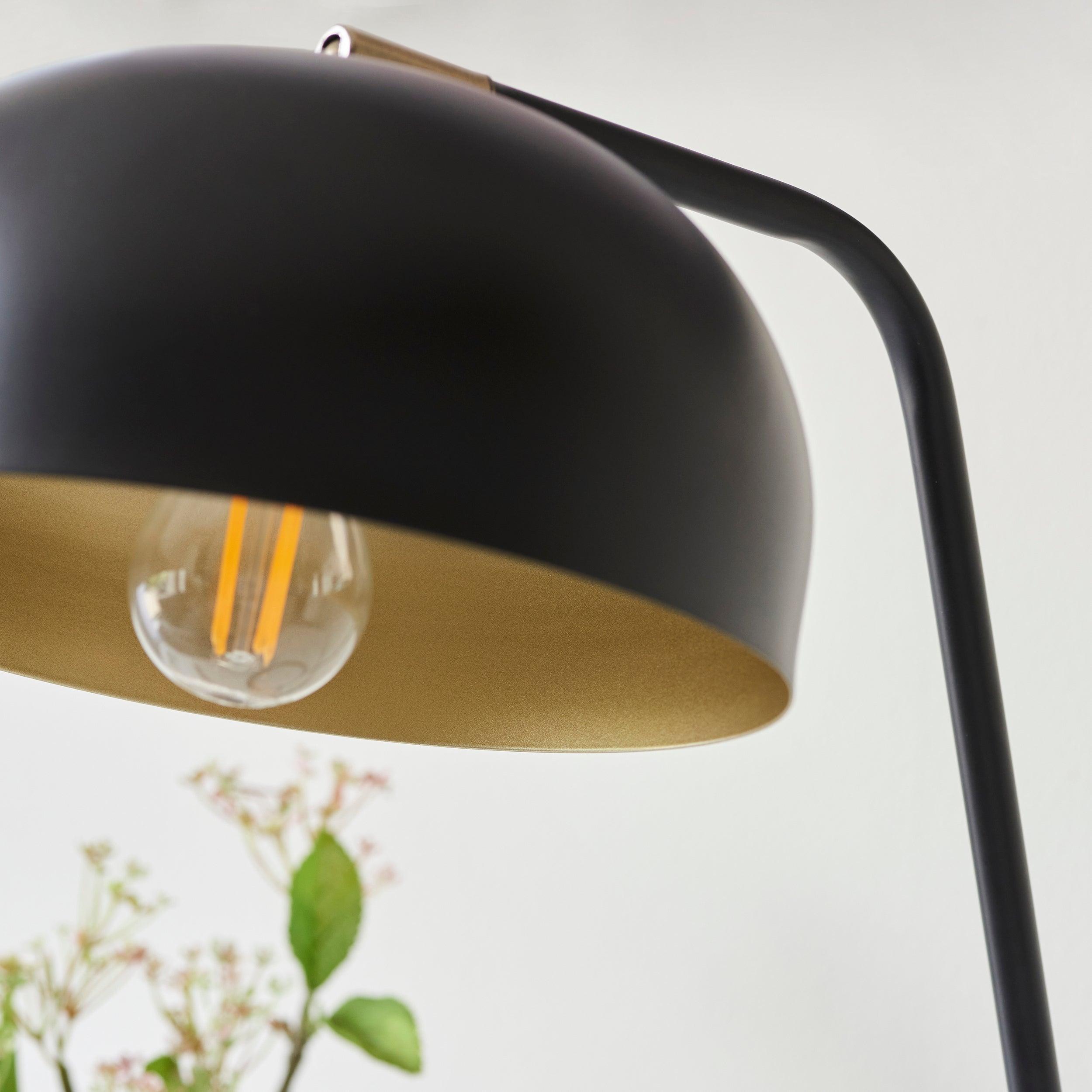 Brair New Black Industrial Table Lamp-Endon Lighting-Living-Room-Tiffany Lighting Direct-[image-position]