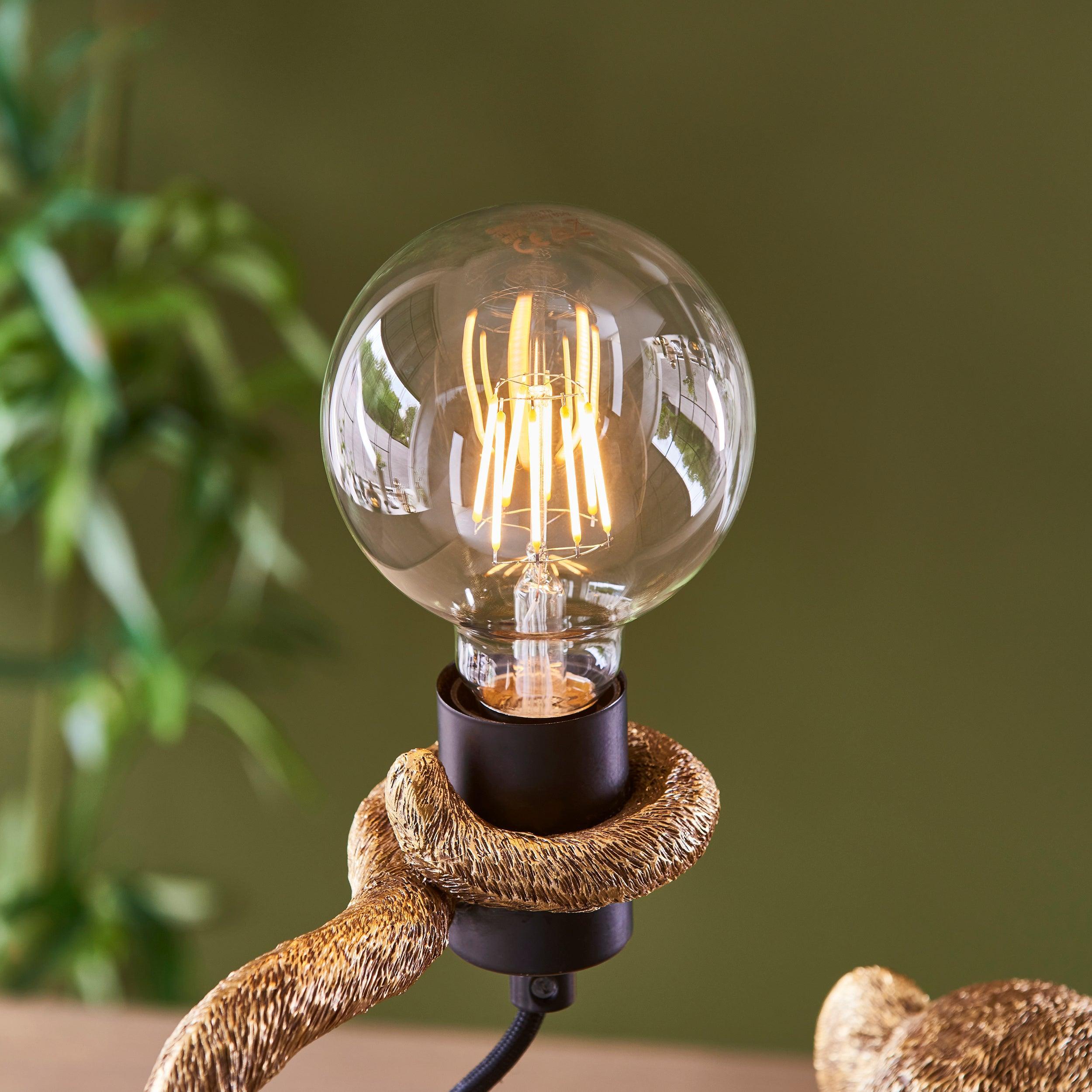 Capuchin Gold Monkey Table Lamp-Endon Lighting-Living-Room-Tiffany Lighting Direct-[image-position]