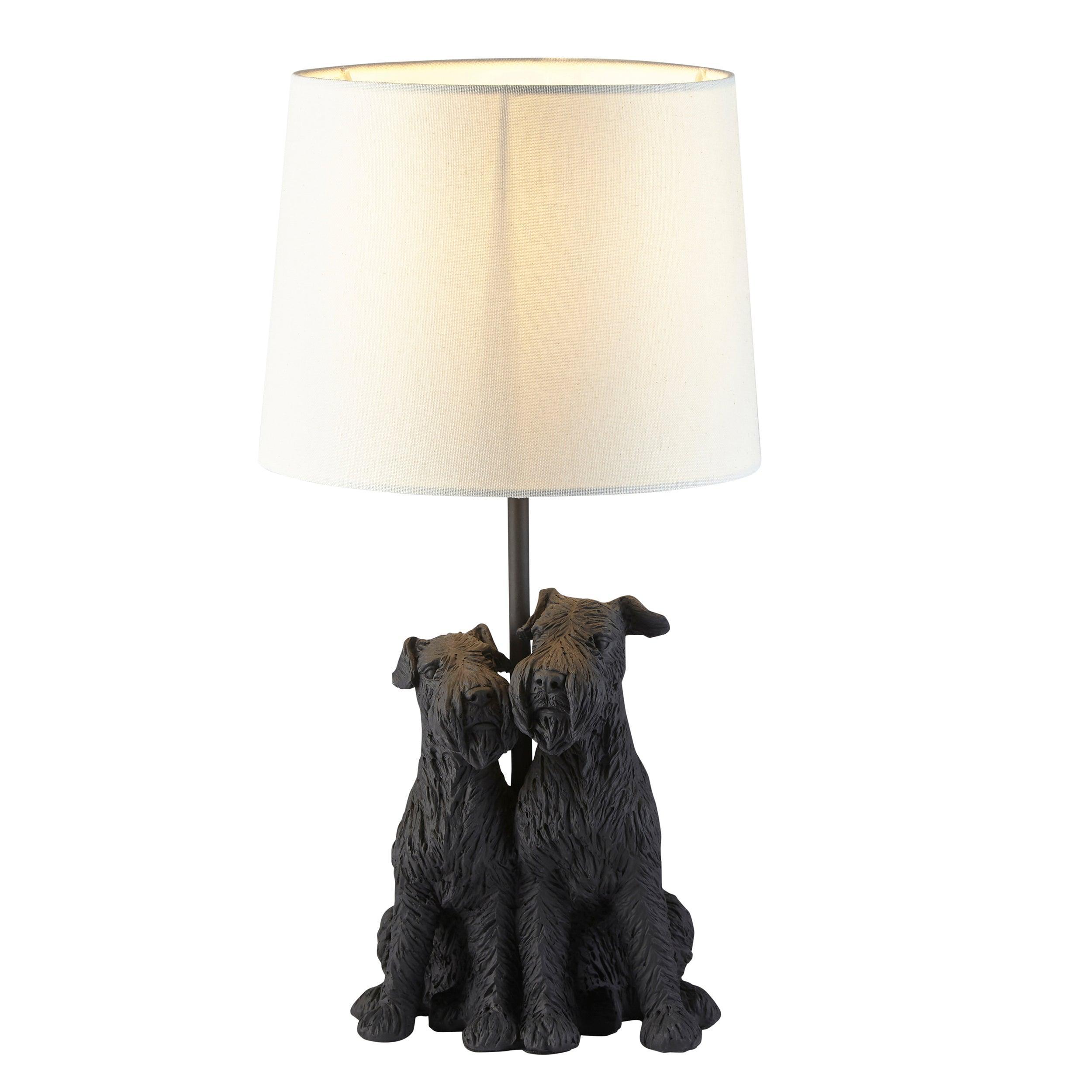 Westie Dog Table Lamp - Black-Endon Lighting-Living-Room-Tiffany Lighting Direct-[image-position]