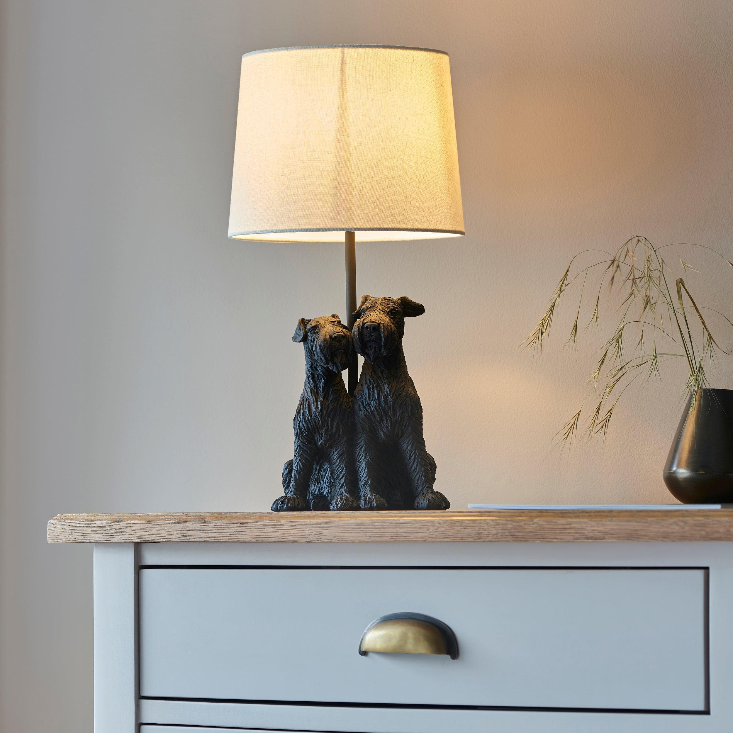 Westie Dog Table Lamp - Black-Endon Lighting-Living-Room-Tiffany Lighting Direct-[image-position]