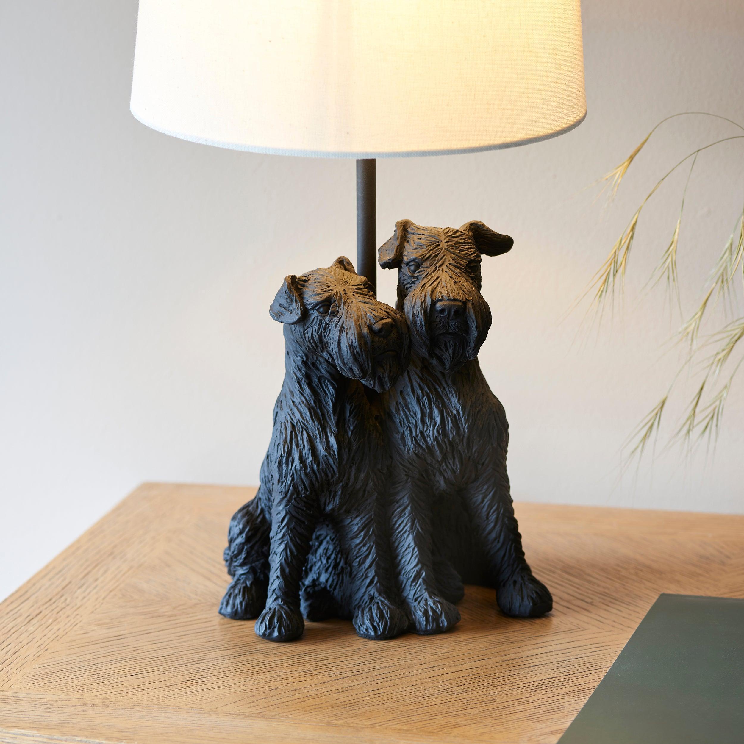 Westie Dog Table Lamp - Black-Endon Lighting-Living-Room-Tiffany Lighting Direct-[image-position]
