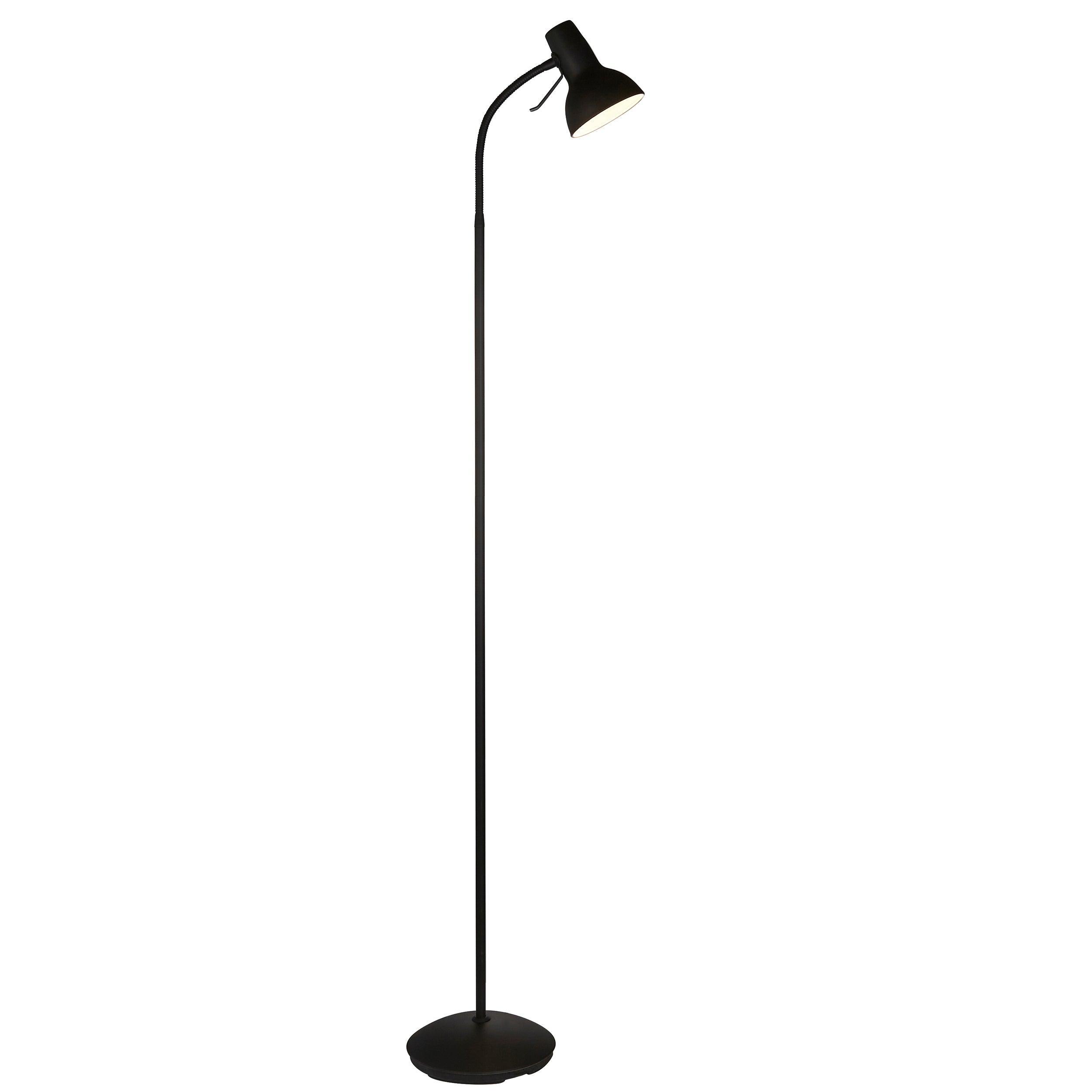 amalfi black reading floor lamp by Endon Lighting Living room close up image