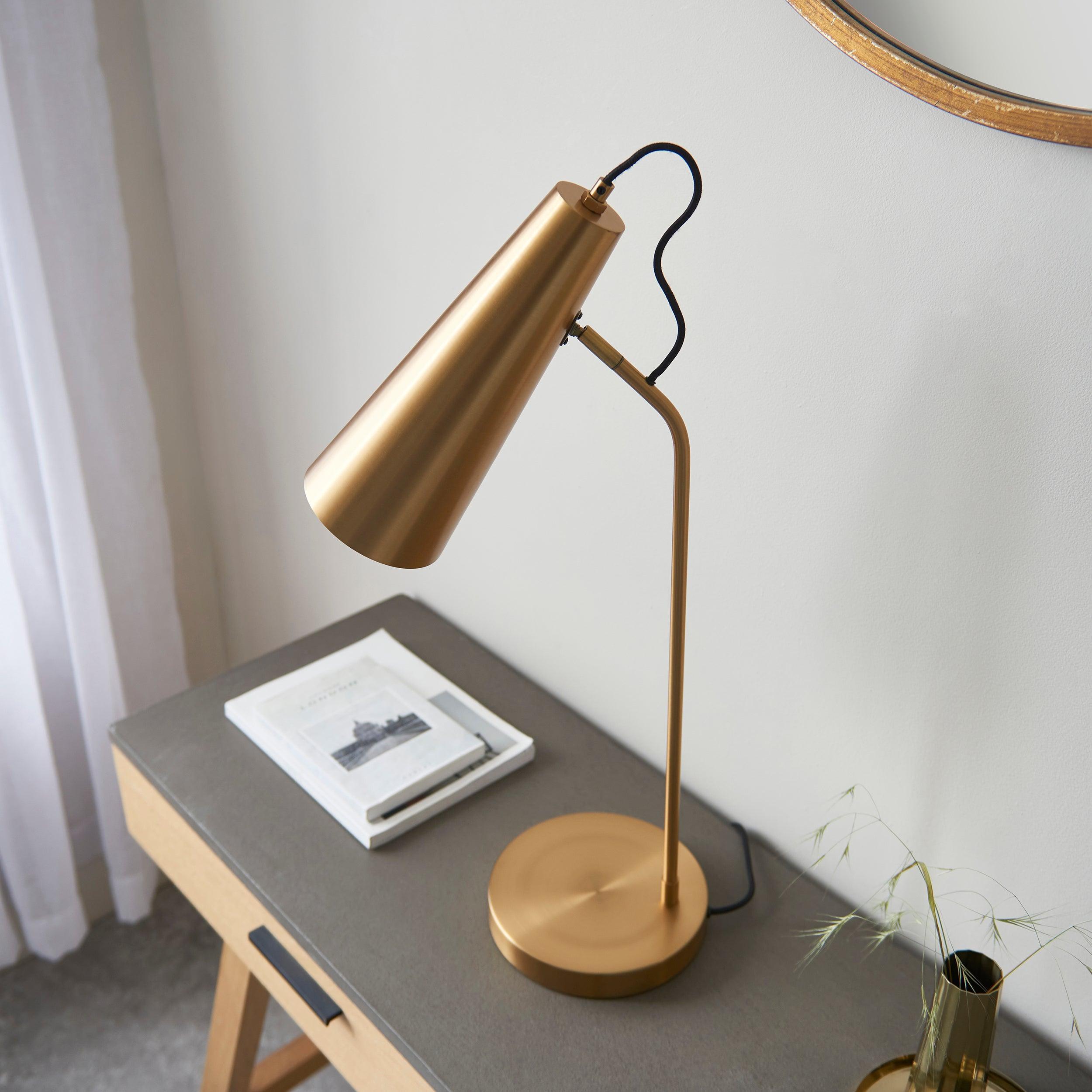Karna New Industrial Brass Table Lamp-Endon Lighting-Living-Room-Tiffany Lighting Direct-[image-position]
