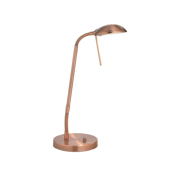 Oaks Lighting Metis Copper Flexi Head Table Lamp