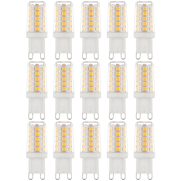 15 x G9 LED Non-Dimmable Light Bulb 2.3W Warm White