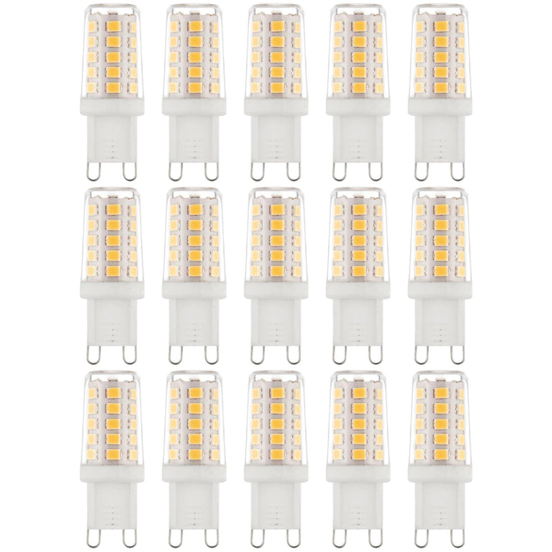 15 x G9 LED Non-Dimmable Light Bulb 2.3W Warm White