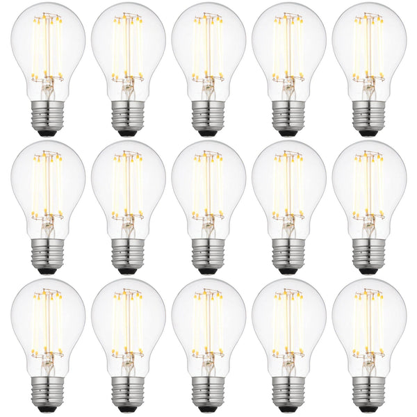 15 x E27 LED Dimmable Filament 6W Lamp/Bulb (40W Equivalent)