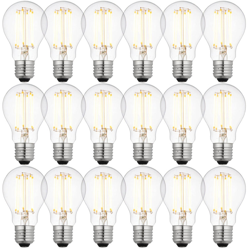 18 x E27 LED Dimmable Filament 6W Lamp/Bulb (40W Equivalent)