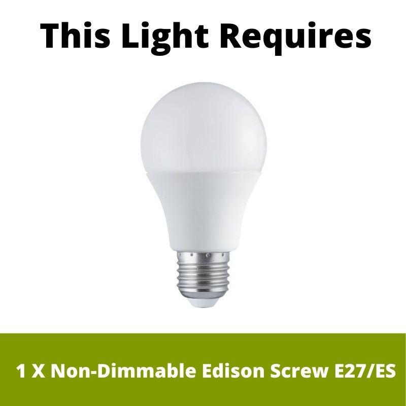 Ontario 1 Light Chrome Table Lamp - Black Shade Searchlight 2