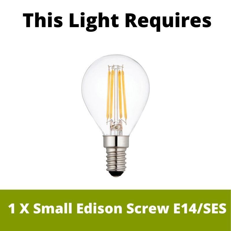 Hansen Brass Wall light LED bulb Lamp Bulb Guide