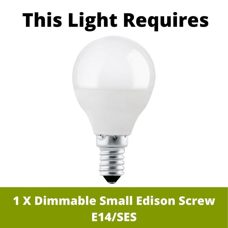 Franklin Brass Wall Light 98746,Endon Lighting,2 Lamp Bulb Guide