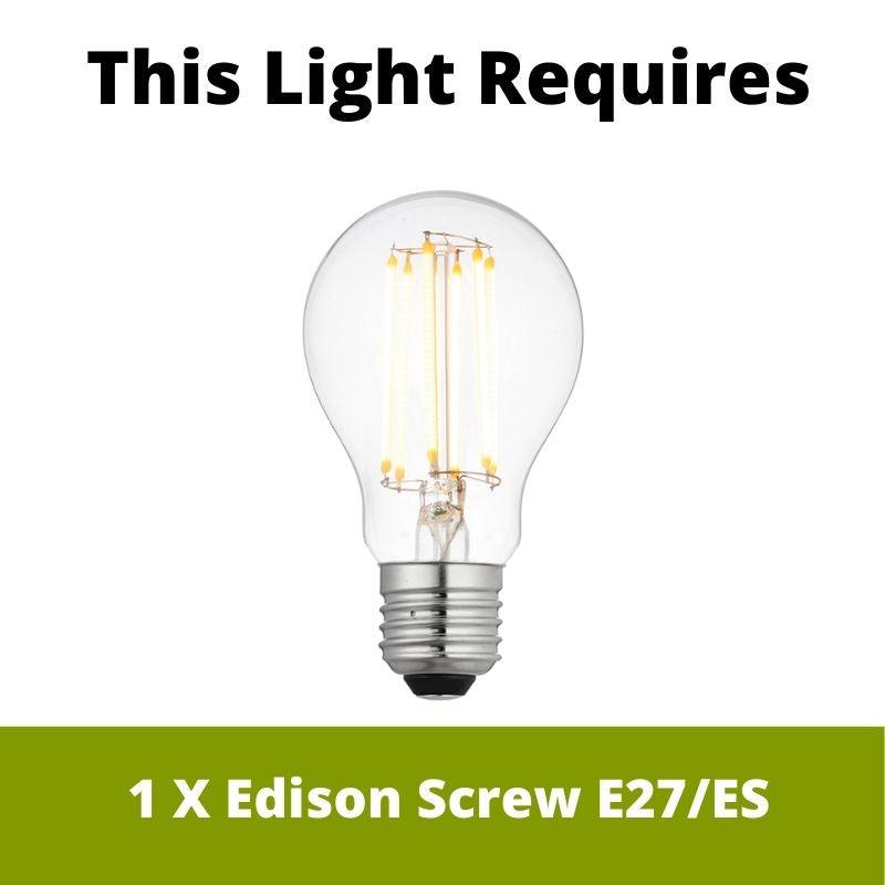 Endon Hoop 1 Light Nickel Finish Floor Lamp by Endon Lighting 2