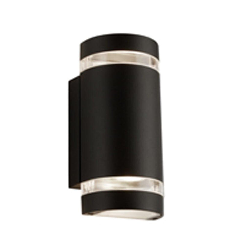 Sheffield Outdoor & Porch Black Up/Down Curved Wall Light