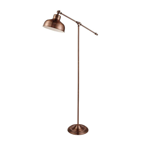 Macbeth Industrial Copper Adjustable Floor Lamp Searchlight by Searchlight Lighting 1