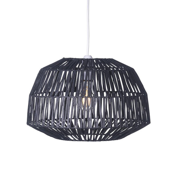 Reims Easy Fit Paper Black String Ceiling Lamp Shade