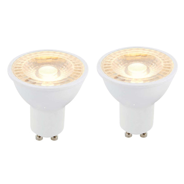 2 x GU10 LED 6W 38 Degree Warm White Bulb