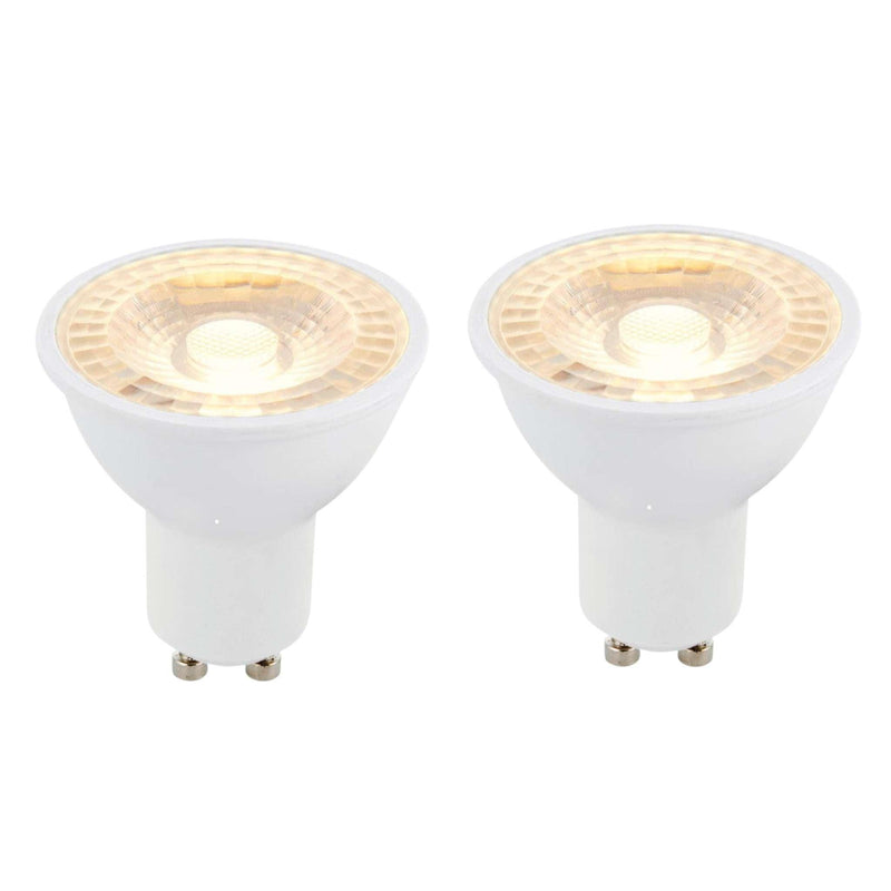 2 x GU10 LED 6W 38 Degree Warm White Bulb