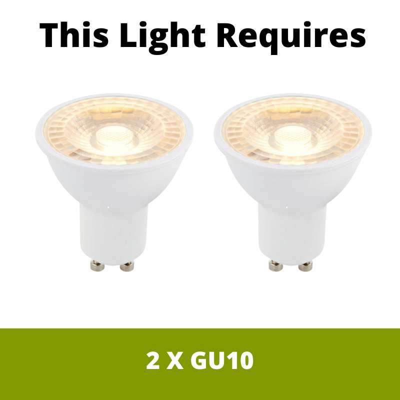 Eglo Riga White Outdoor LED Wall Light - Downlighter