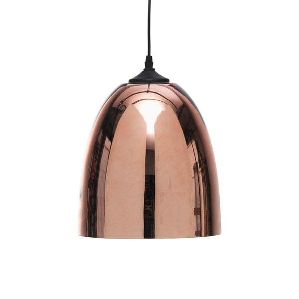 Oriata Copper Plated Glass Ceiling Pendant - 25cm