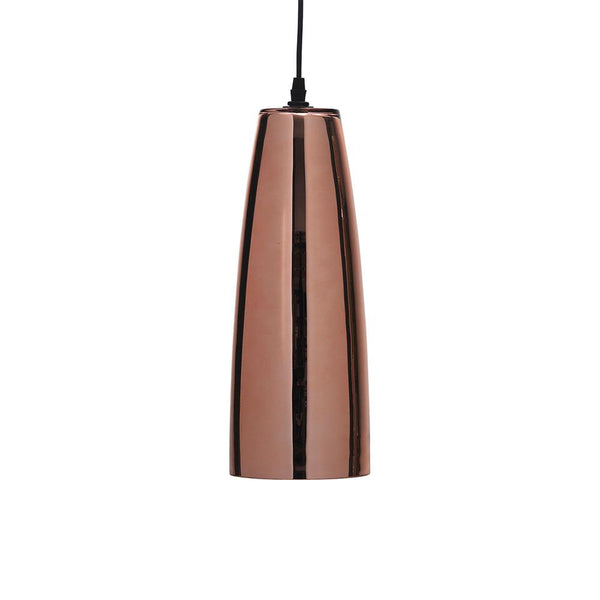 Oriata Copper Plated Glass Ceiling Pendant - 13cm