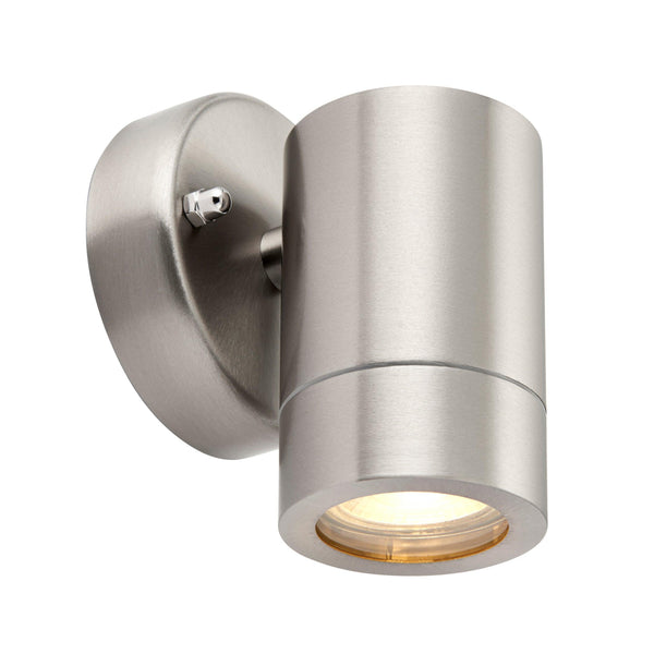 Palin Silver LED Outdoor Down Wall Light IP44 7W