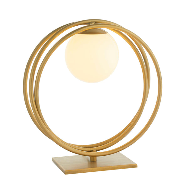Norfolk Gold & Opal Glass Shade Table Lamp
